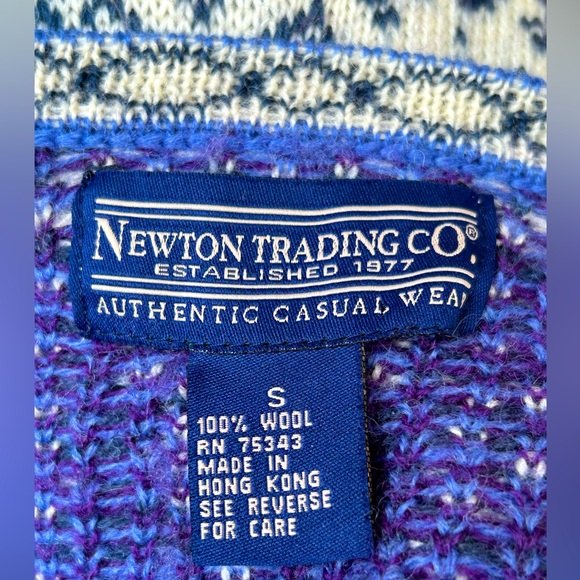 NEWTON TRADING CO sS 💯wool cardigan Looks new! - Picture 3 of 6